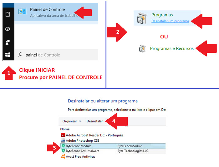 Desinstalar ByteFence